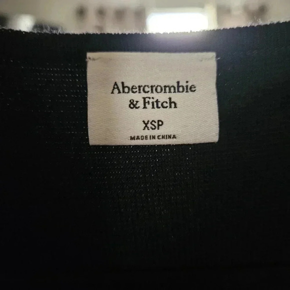 Abercrombie & Fitch Women's Black Sheath Dress Long Sleeve XSP - Picture 3 of 7